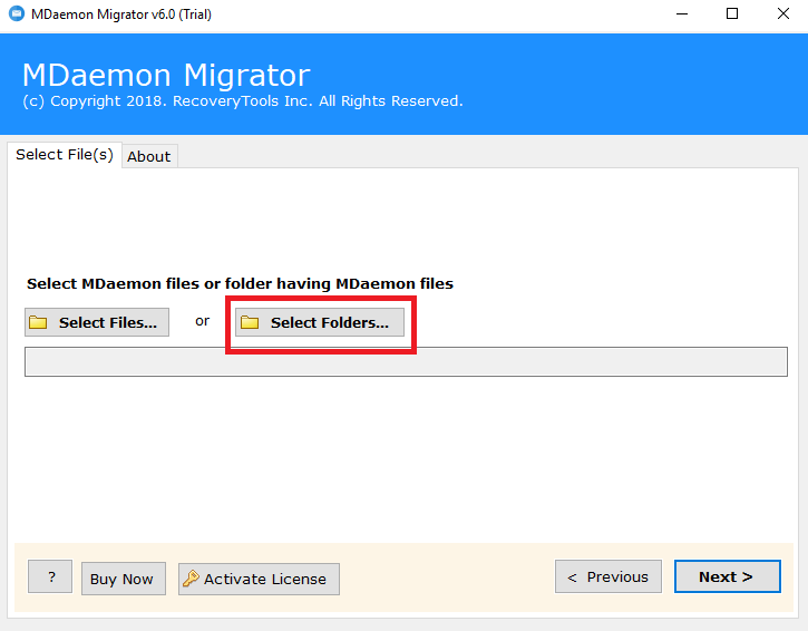 MDaemon to Gmail Migration tool