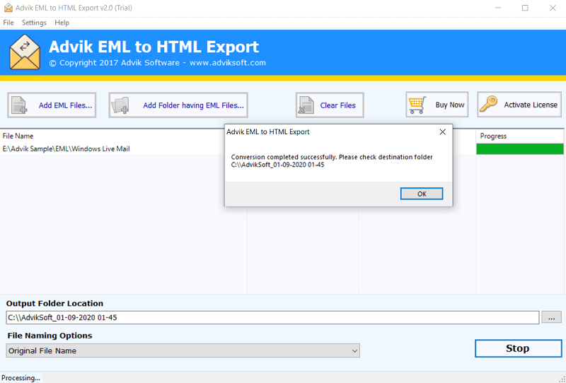 convert an email to html