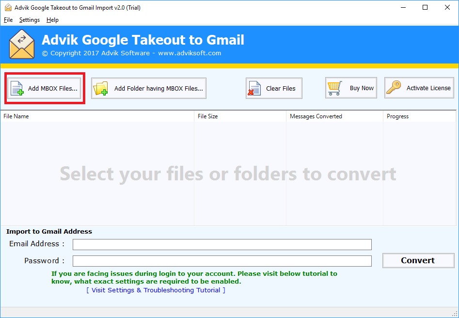 Google Takeout to Gmail Import