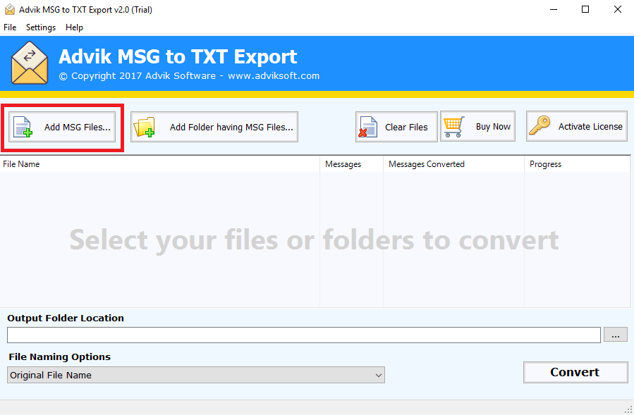 MSG to TXT Converter