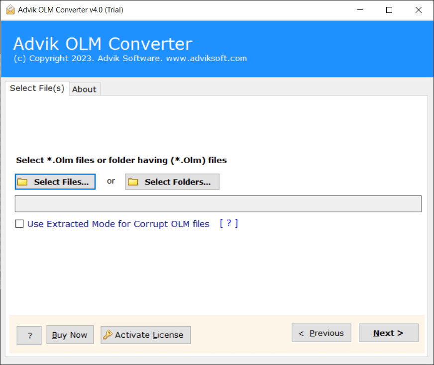 converting olm file format