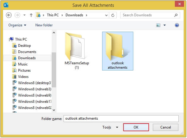 choose destination folder