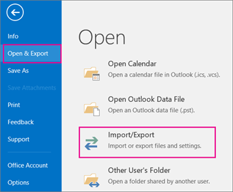 export outlook 2019 to pst