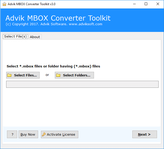 run MBOX Attachment Extractor tool