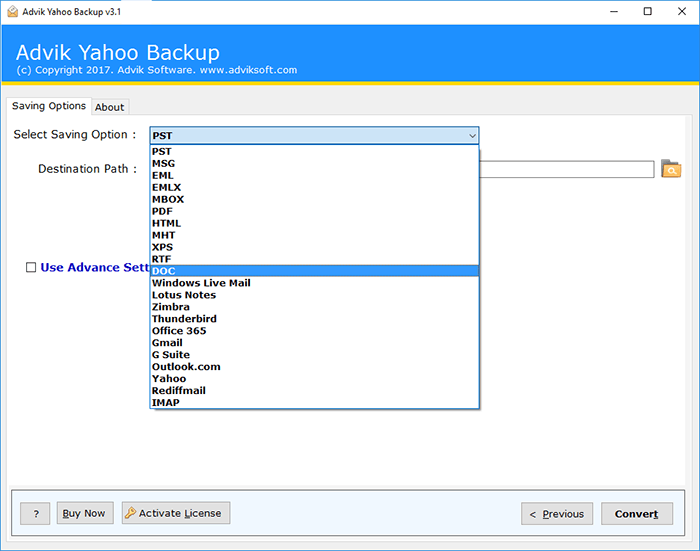 export attachments from Yahoo Mail
