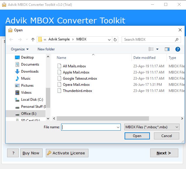 import mbox to windows live mail