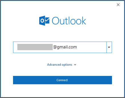 setup gmail in outlook 2019