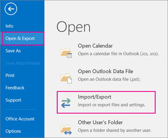 import pst to outlook 2019