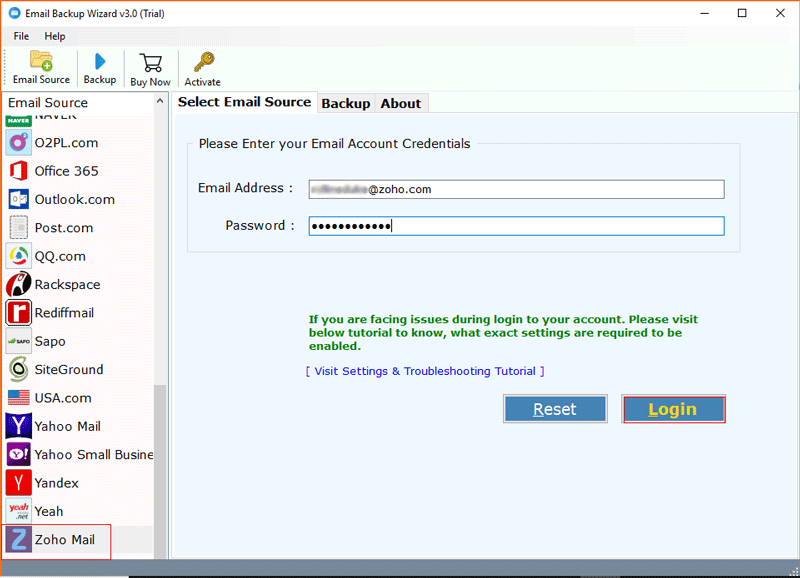 Zoho to Gmail