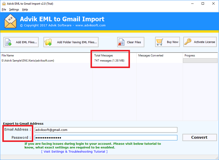 export kerio emails to gmail