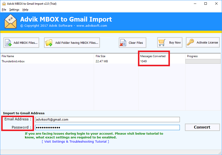 export thunderbird emails to gmail