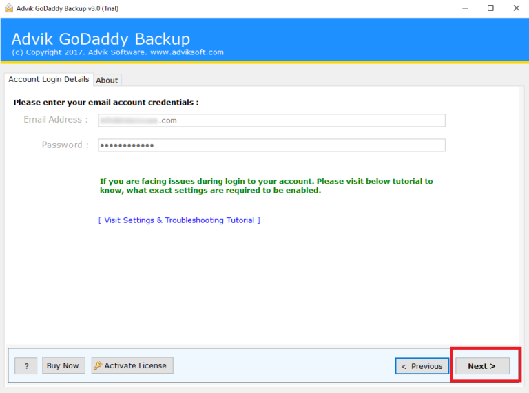 export godaddy emails to mbox file