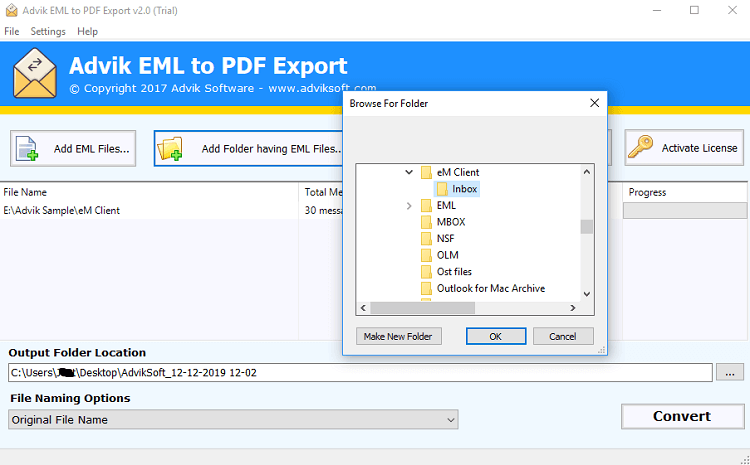 em client to pdf converter