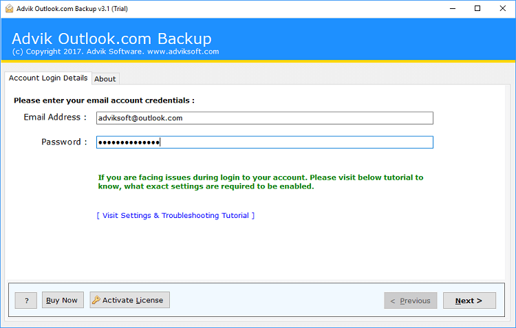 run the outlook.com to gmail migration tool