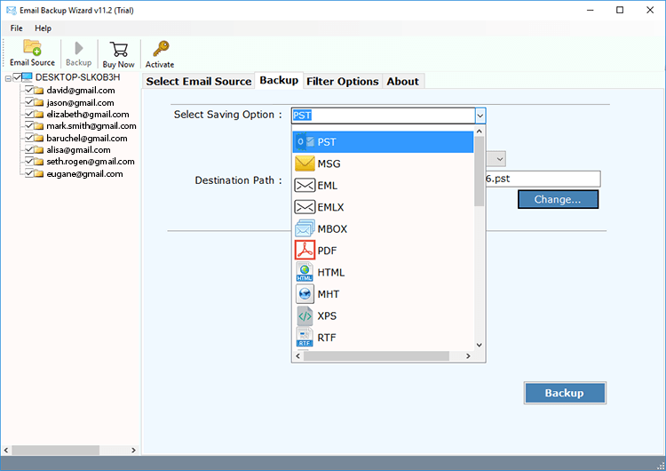 backup multiple office 365 accounts