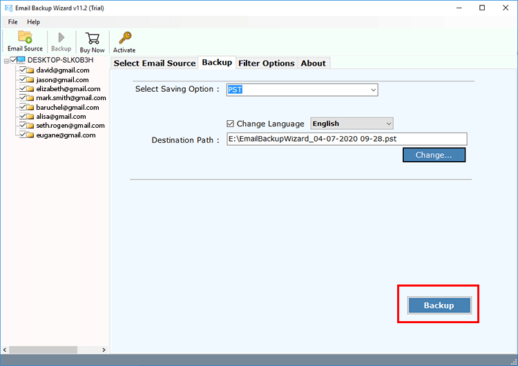 backup multiple office 365 accounts