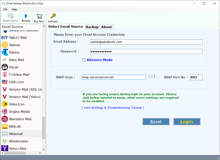 webmail backup software