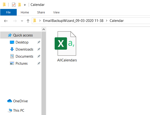 export office 365 calendar to excel