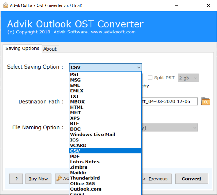 extract contacts from ost file