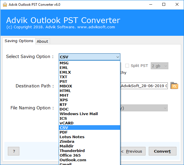 pst contacts to gmail