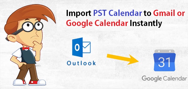 import pst calendar to gmail