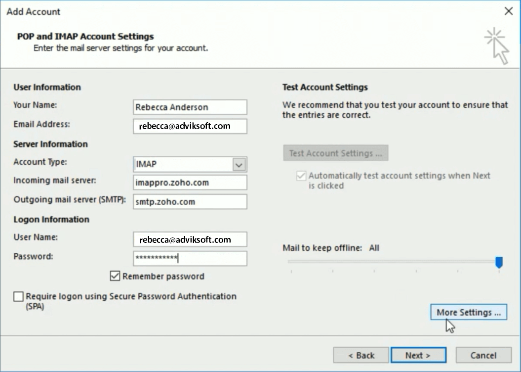 export zoho emails to pst