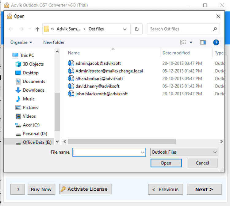 import ost to exchange server
