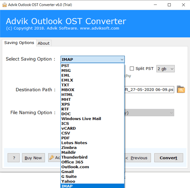 import ost to exchange online