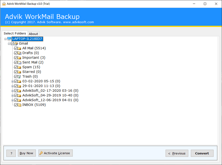 migrate aws workmail to gmail