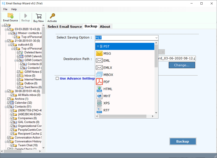 exchange mailbox backup tool