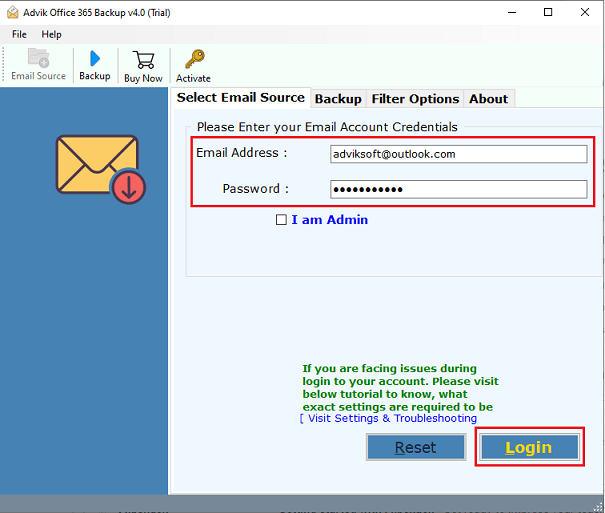 download Office 365 emails to MBOX file