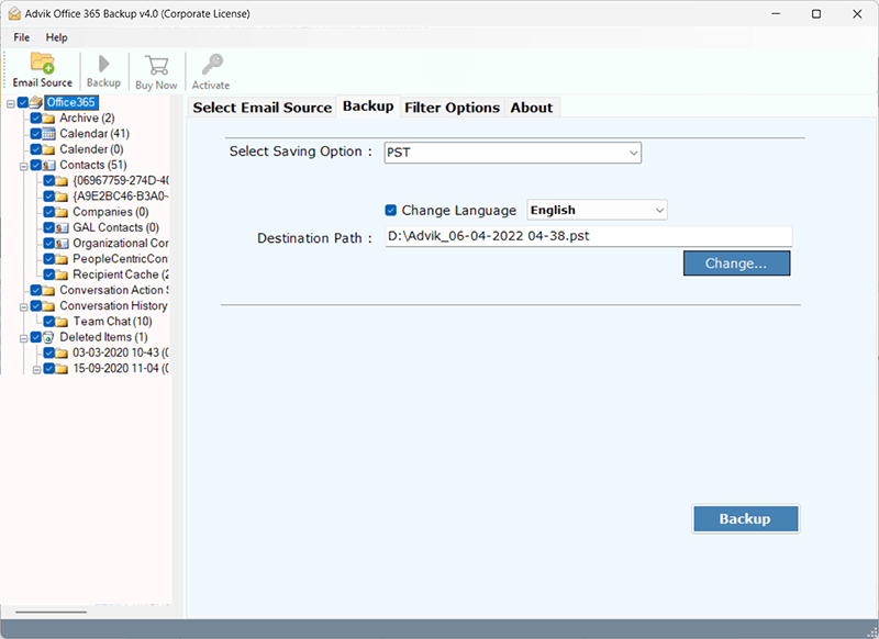 How to export an email message to the MSG and EML format