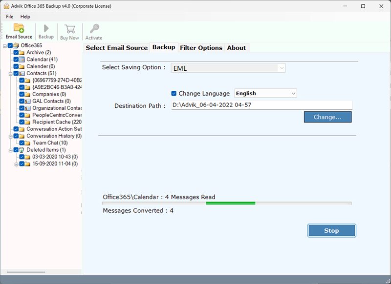 save office 365 email as eml