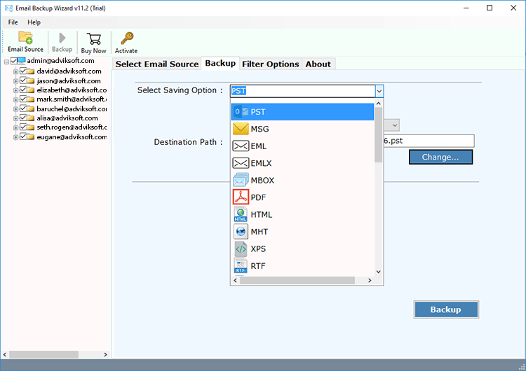 backup multiple office 365 accounts