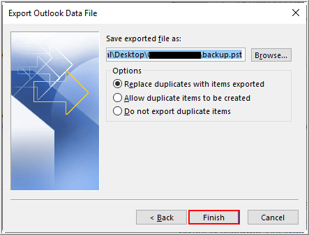 export ost to pst manually