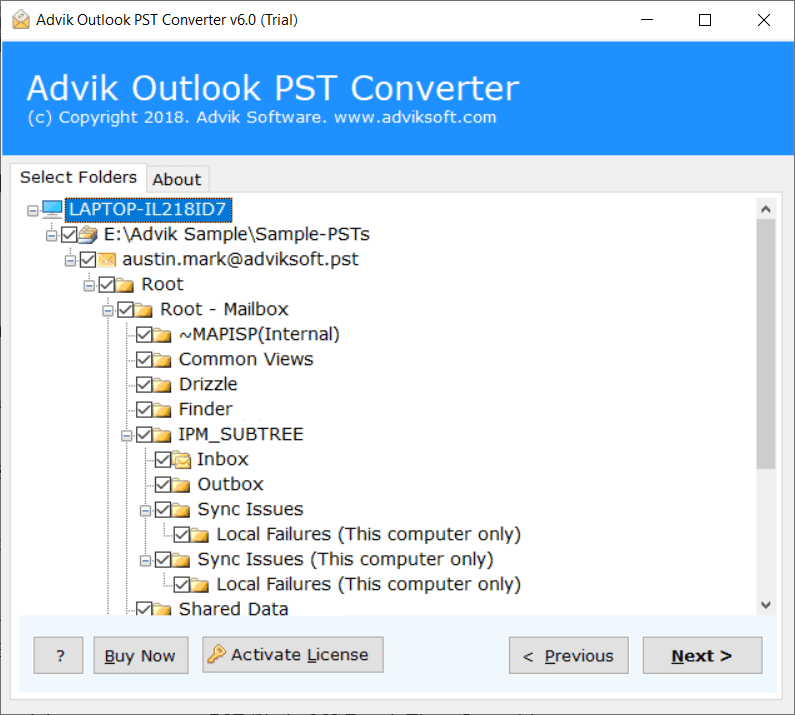 open pst in excel