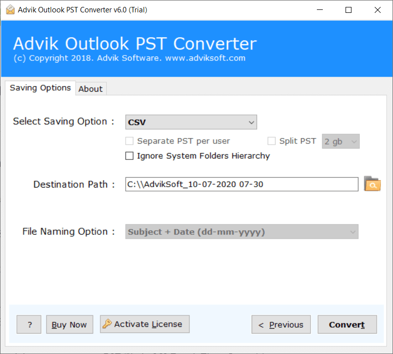 open pst in excel