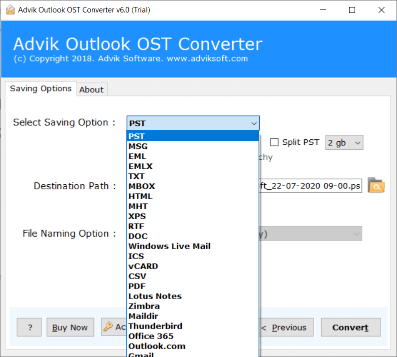 export ost to pst manually
