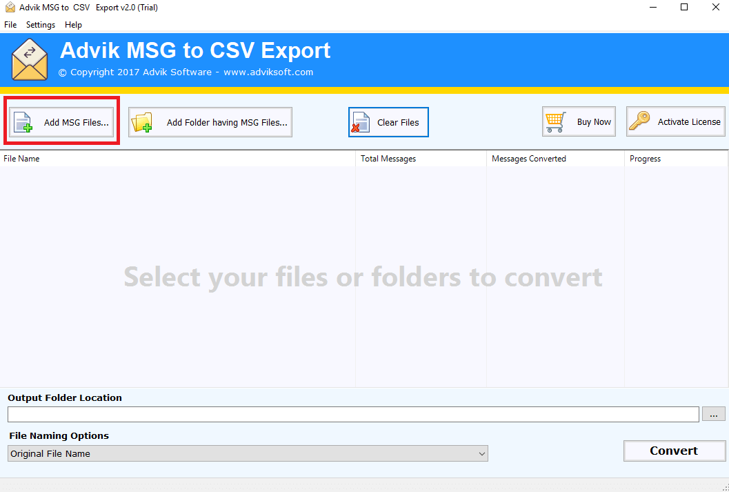 import msg files to excel