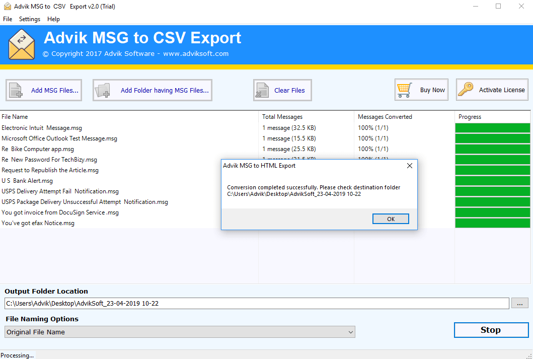 open msg in excel