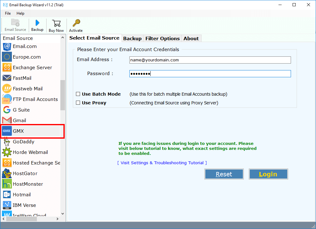 gmx to office 365