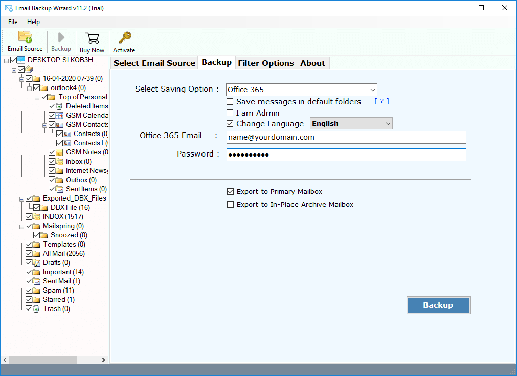 import gmx to office 365