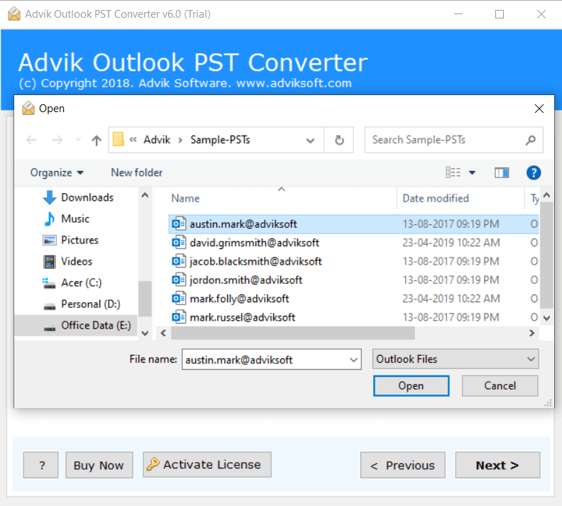 import pst to roundcube