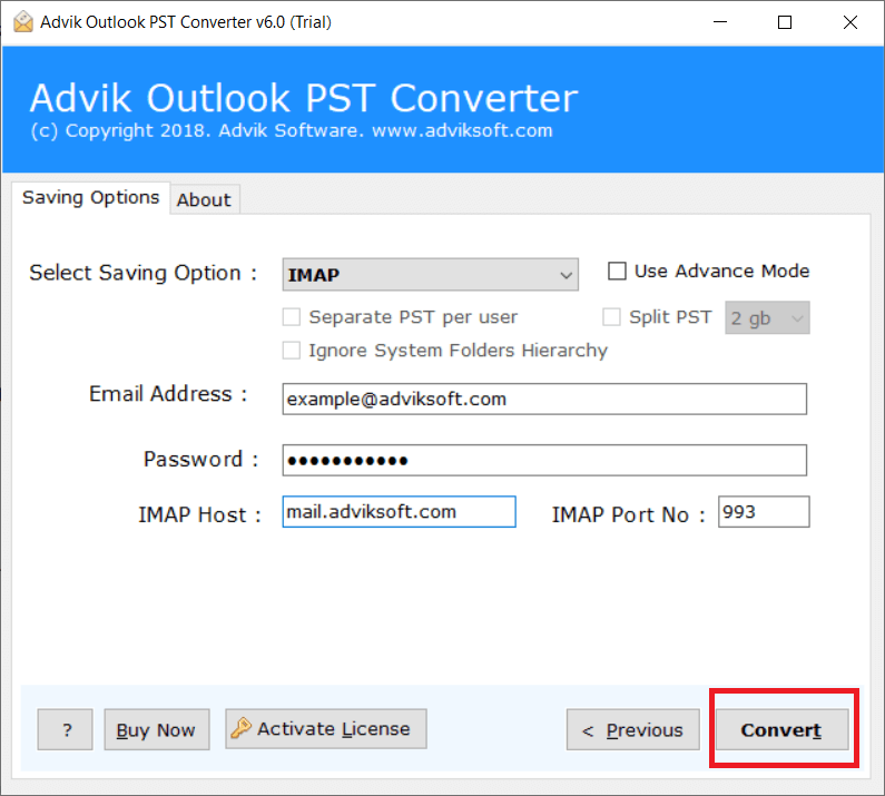 upload pst into roundcube