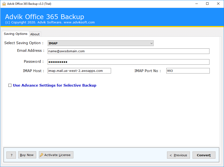 office 365 to aws