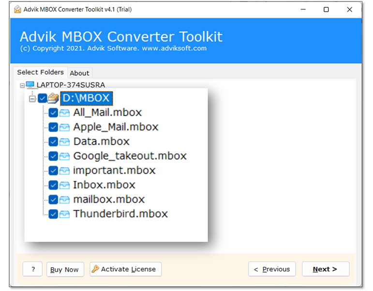 open mbox file in chrome