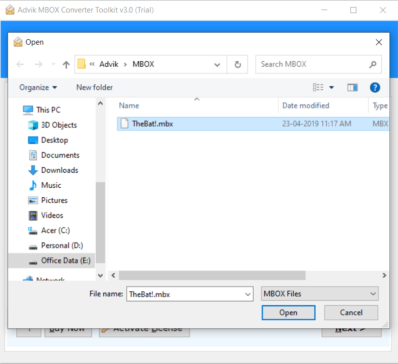 export mail from the bat to thunderbird