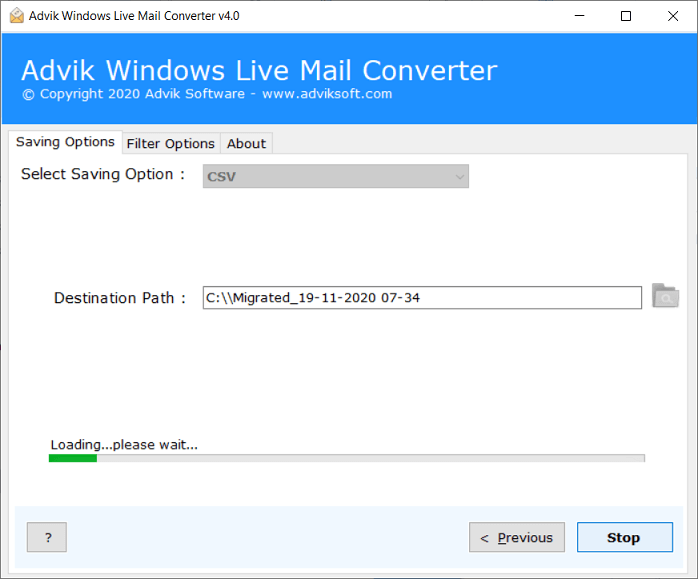 convert windows live mail to csv