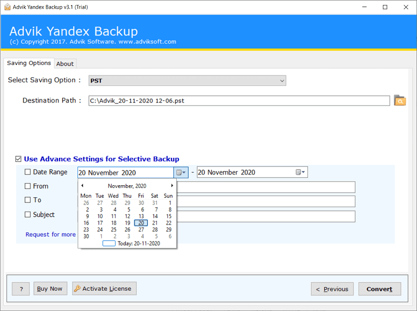 yandex to outlook converter