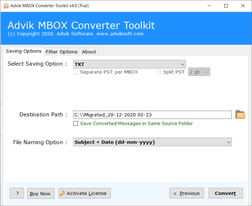 mbox email extractor